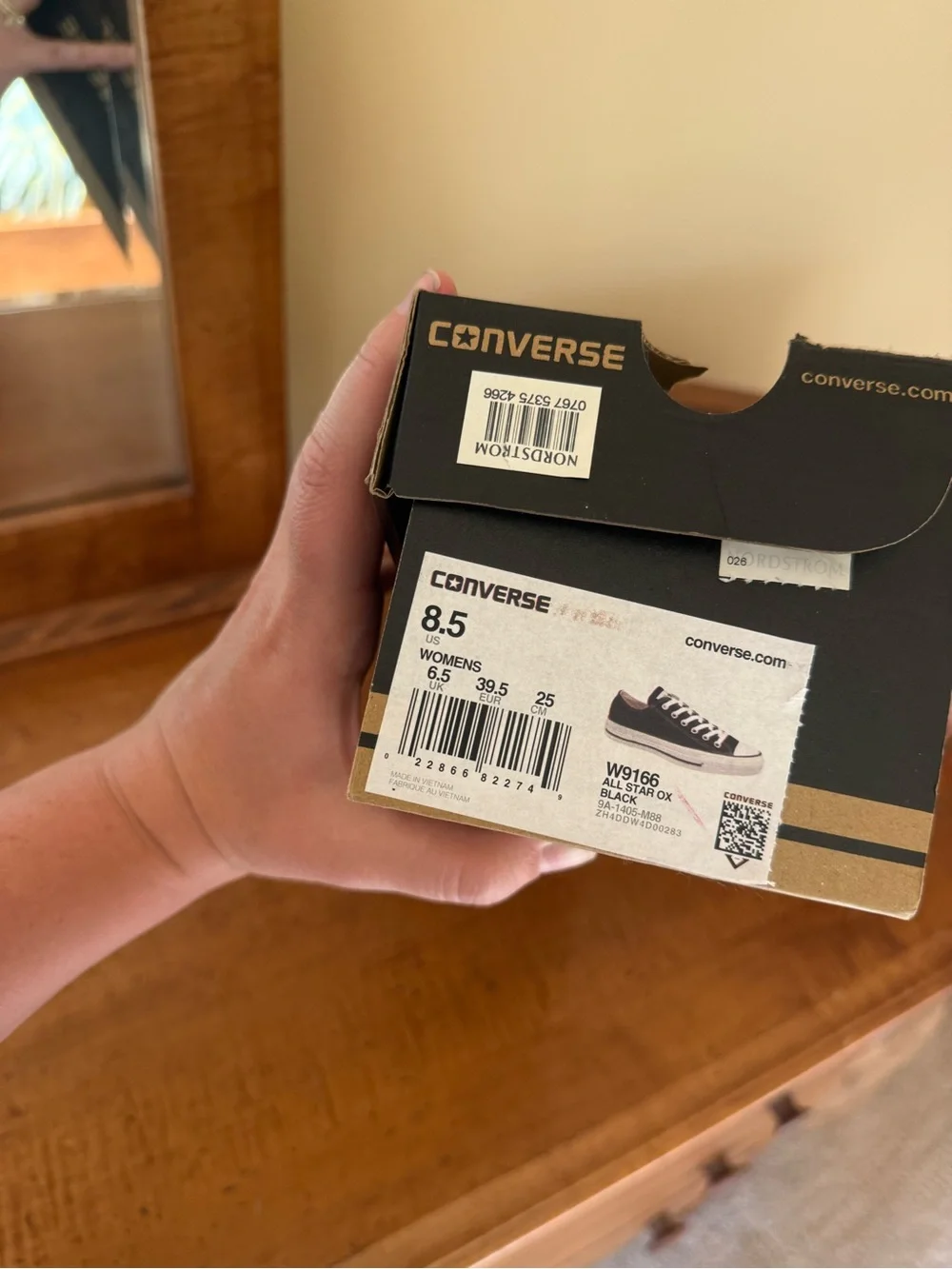 Converse Black and White Low-Top Canvas Sneakers - Picture 4 of 4